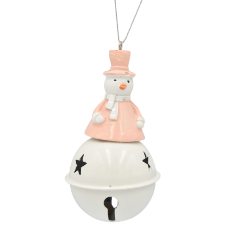 Noutăți Librăria Compas - Figurina de agatat cu clopotel alb/roz diverse modele