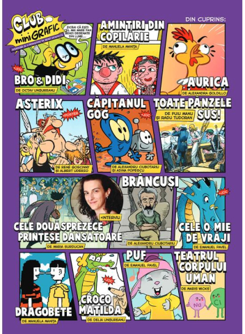 Club miniGrafic 2. Aventuri si cunoastere in benzi desenate - Octav Ungureanu, Alexandra Goldillo, Adina Popescu, Emanuel Pavel, Puiu Manu, Alexandru Ciubotariu, Manuela Manita [1]
