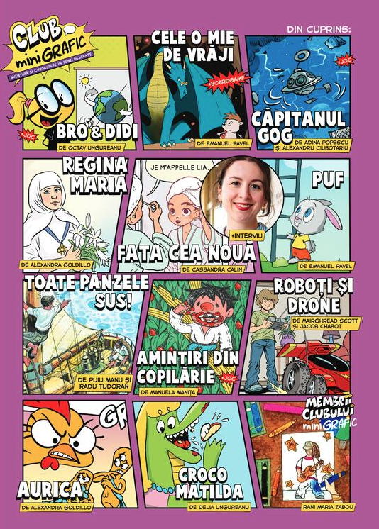 Club minigrafic 3. Aventuri si cunoastere in benzi desenate Octav Ungureanu, Alexandra Goldillo, Alexandru Ciubotariu, Manuela Manita, Emanuel Pavel, Adina Popescu, Puiu Manu [1]