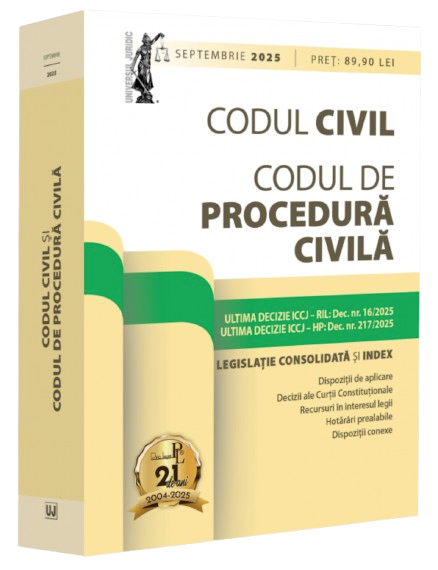 Cărți - Codul civil si Codul de procedura civila (septembrie 2025) - Dan Lupascu