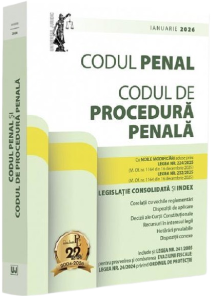 Cărți - Codul penal si Codul de procedura penala. Ianuarie 2026 - Dan Lupascu