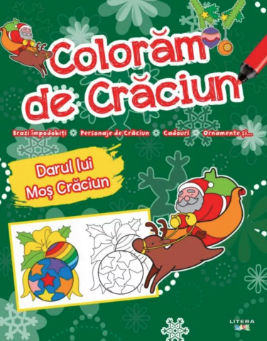 Cărți de activități și colorat - Coloram de Craciun. Darul lui Mos Craciun