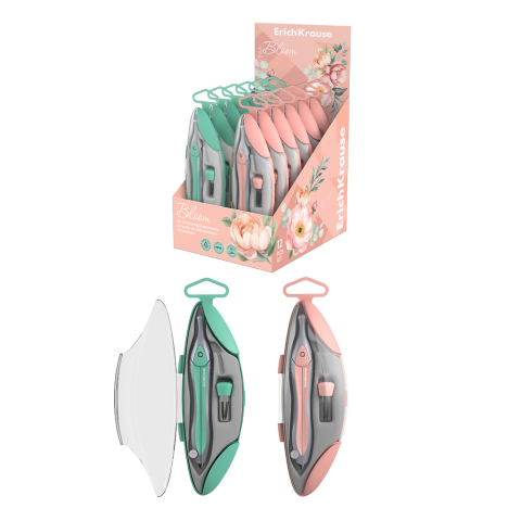 Accesorii geometrie și matematică - Compas metalic 12.5 cm Pastel Bloom ErichKrause
