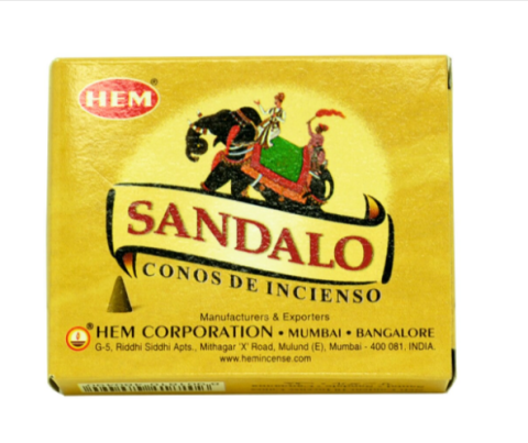 Conuri și betisoare parfumate - Conuri parfumate HEM Santal 10 buc