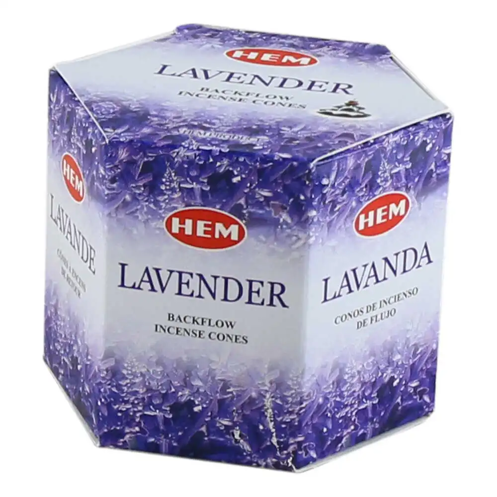 Casă și decorațiuni - Conuri parfumate HEM Lavanda backflow - 40 buc - 8 x 7 x 7 cm