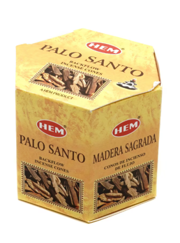Conuri și betisoare parfumate - Conuri parfumate HEM Palo Santo backflow 40 buc