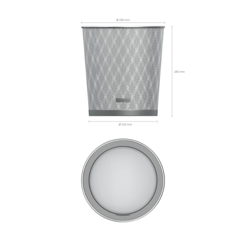 Cos birou cu grilaj ErichKrause Compass 12L silver [1]