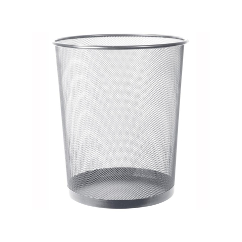 Birotică și accesorii birou - Cos birou cu grilaj ErichKrause Compass 12L silver