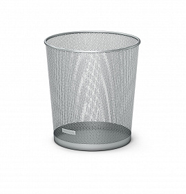 Noutăți Librăria Compas - Cos birou cu grilaj ErichKrause Compass 12L silver