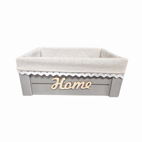 Cos decorativ lemn Home cu captuseala textila 25 x 14.9 x 9.5 cm culori diferite [4]