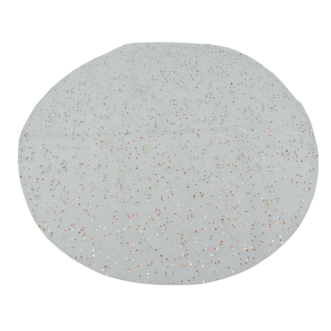 Covor decorativ pentru brad cu sclipici 50 cm alb [1]