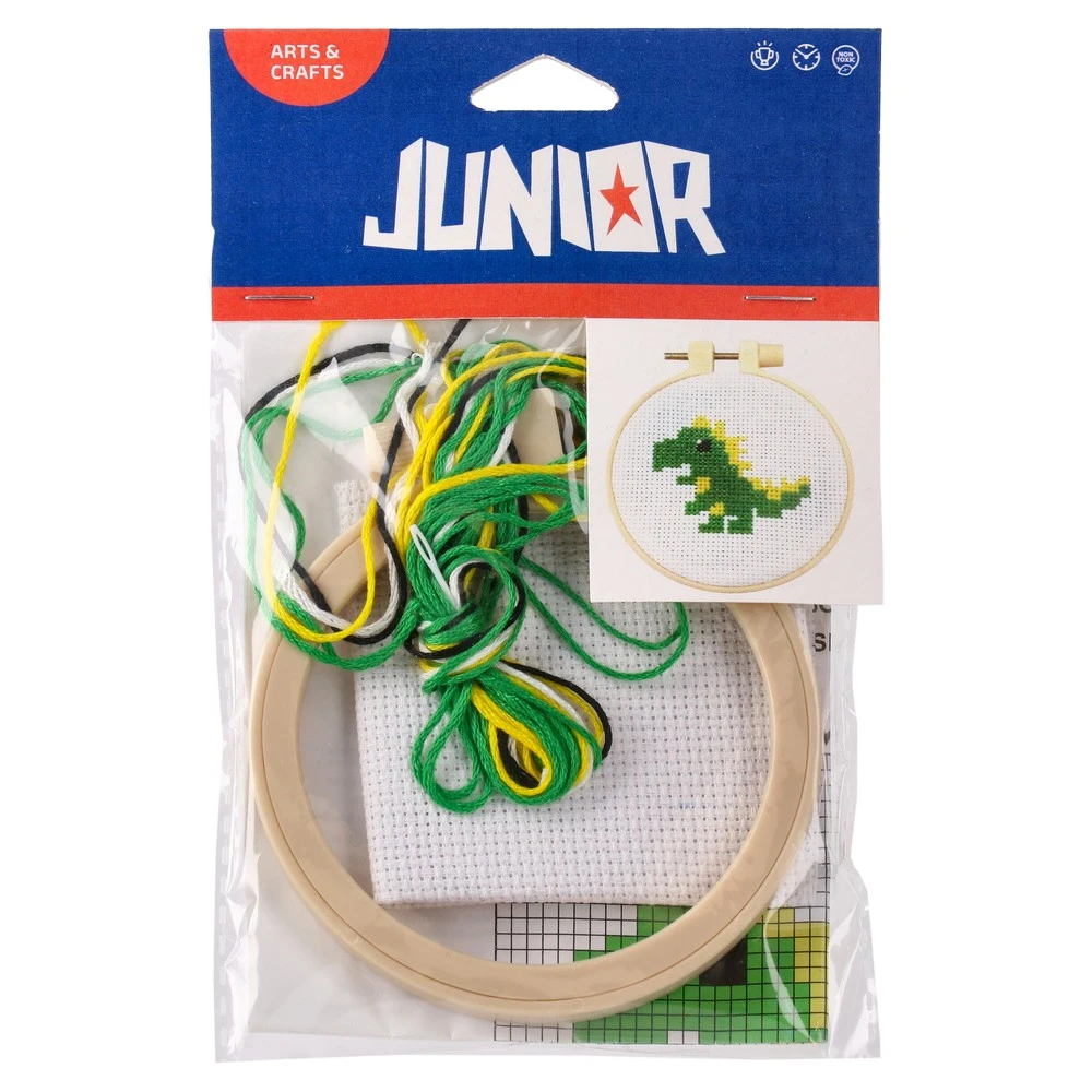 Accesorii craft - Set de tricotat dinozaur pentru copii 38x46 cm Junior