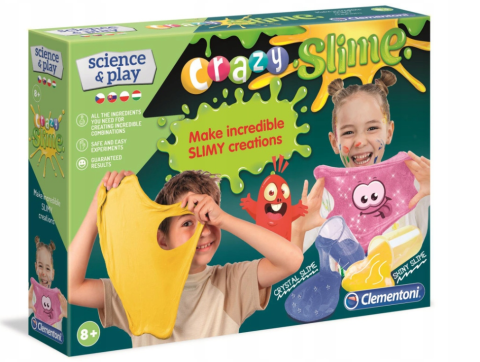Jucării și jocuri - Kit de fabricat slime Crazy Clementoni 38 x 29 cm