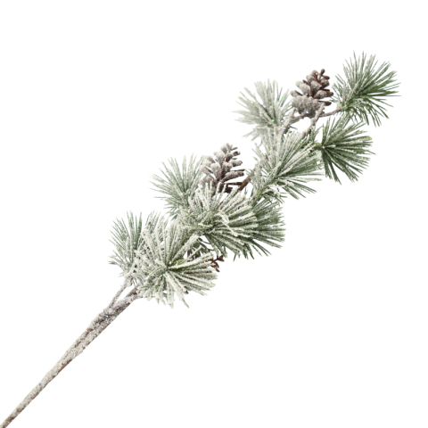 Noutăți Librăria Compas - Creanga brad inzapezit din plastic 60 cm