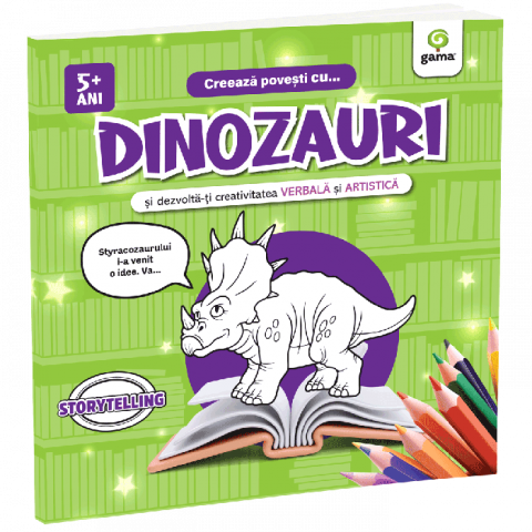 Noutăți Librăria Compas - Creeaza povesti cu...Dinozauri