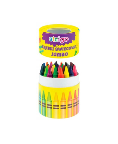 Creioane cerate - Creioane cerate Jumbo 18 culori Strigo
