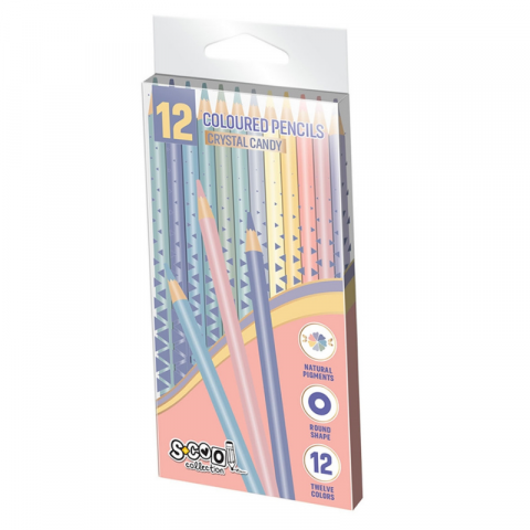 Creioane color Crystal Candy 12 culori/set S Cool Collection [1]