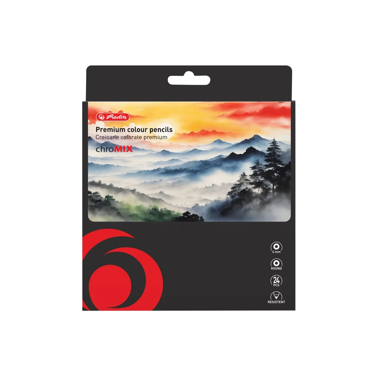 Instrumente de scris - Creioane color rotunde 24 buc /set Herlitz