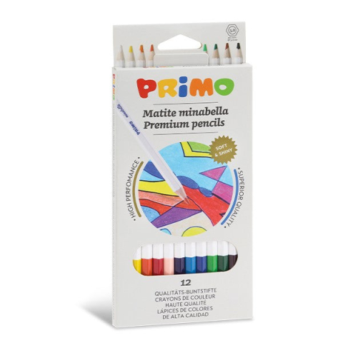 Creioane colorate - Creioane Premium Primo 12 culori