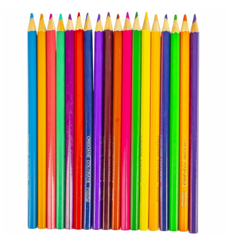 Creioane colorate hexagonale Nebo set 18 bucati /set [1]