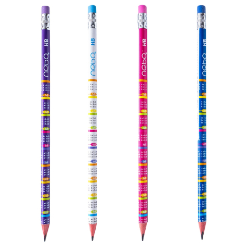 Instrumente de scris - Creioane grafit HD Tabla Inmultirii Nebo modele diferite