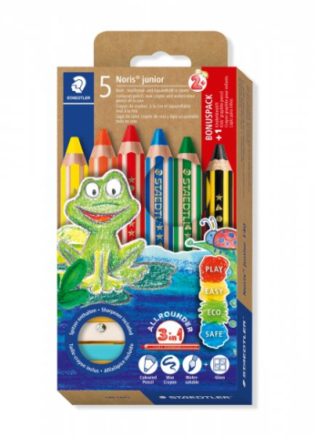 Rechizite școlare - Creion color 3 in 1 Noris junior Staedtler 6 buc/set