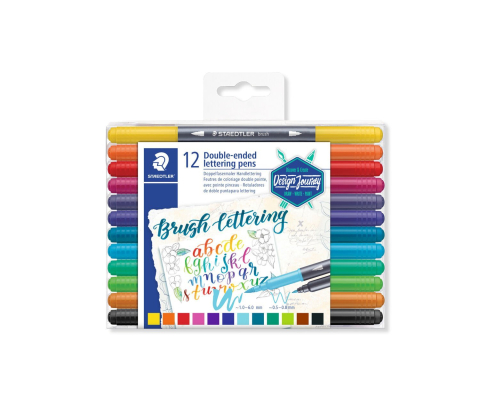 Instrumente de scris - Set 12 carioci cu doua capete Staedtler