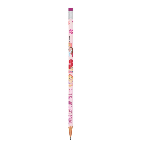 Creion grafit Diakakis HB cu radiera Disney Princess diverse modele [2]