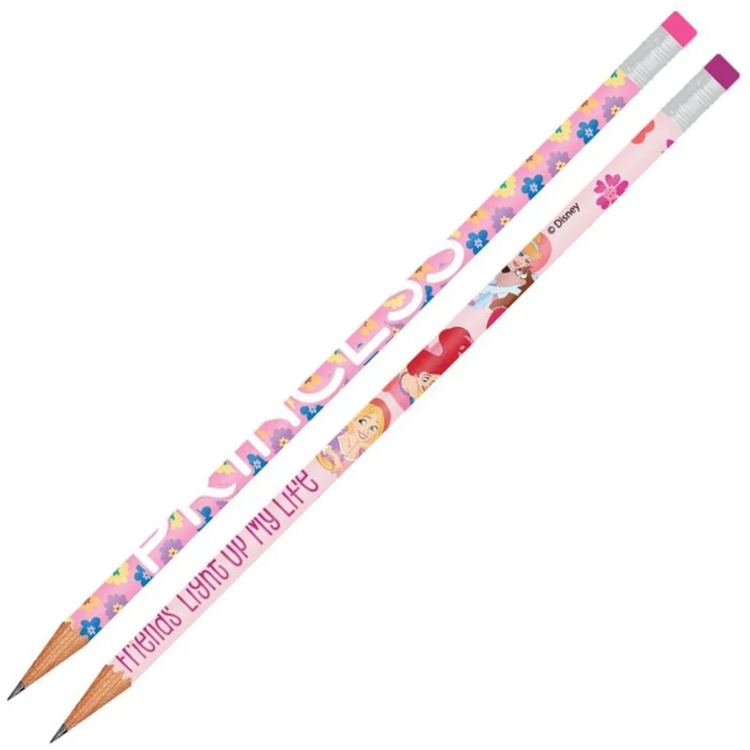 Creioane grafice - Creion grafit Diakakis HB cu radiera Disney Princess diverse modele