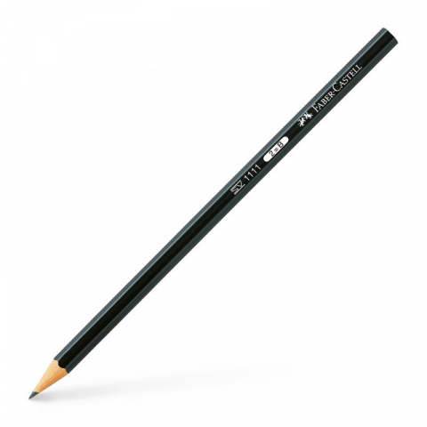 Creioane grafice - Creion grafit 2B fara radiera negru Faber-Castell