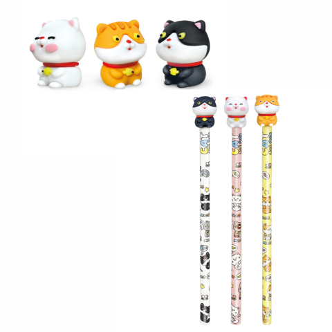 Creioane grafice - Creion grafic pisica somnoroasa Lebez