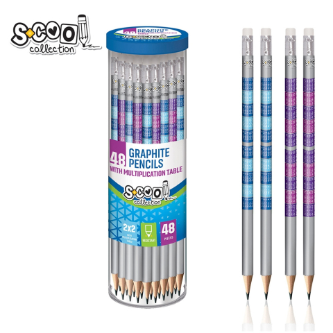 Birotică și accesorii birou - Creion grafit antibacterial HB tabla inmultirii S Cool Collection