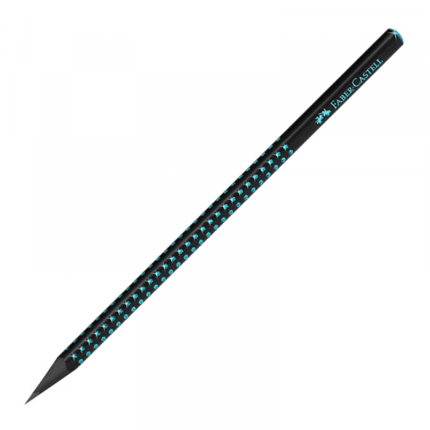 Birotică și accesorii birou - Creion grafit B grip lemn negru Midnight Ocean Faber-Castell