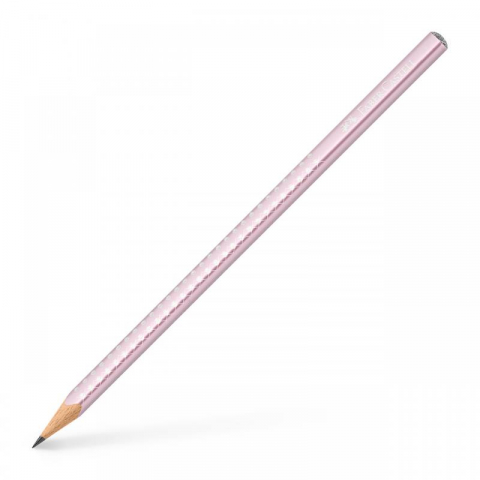 Birotică și accesorii birou - Creion grafit B Sparkle roz metalizat Faber-Castell