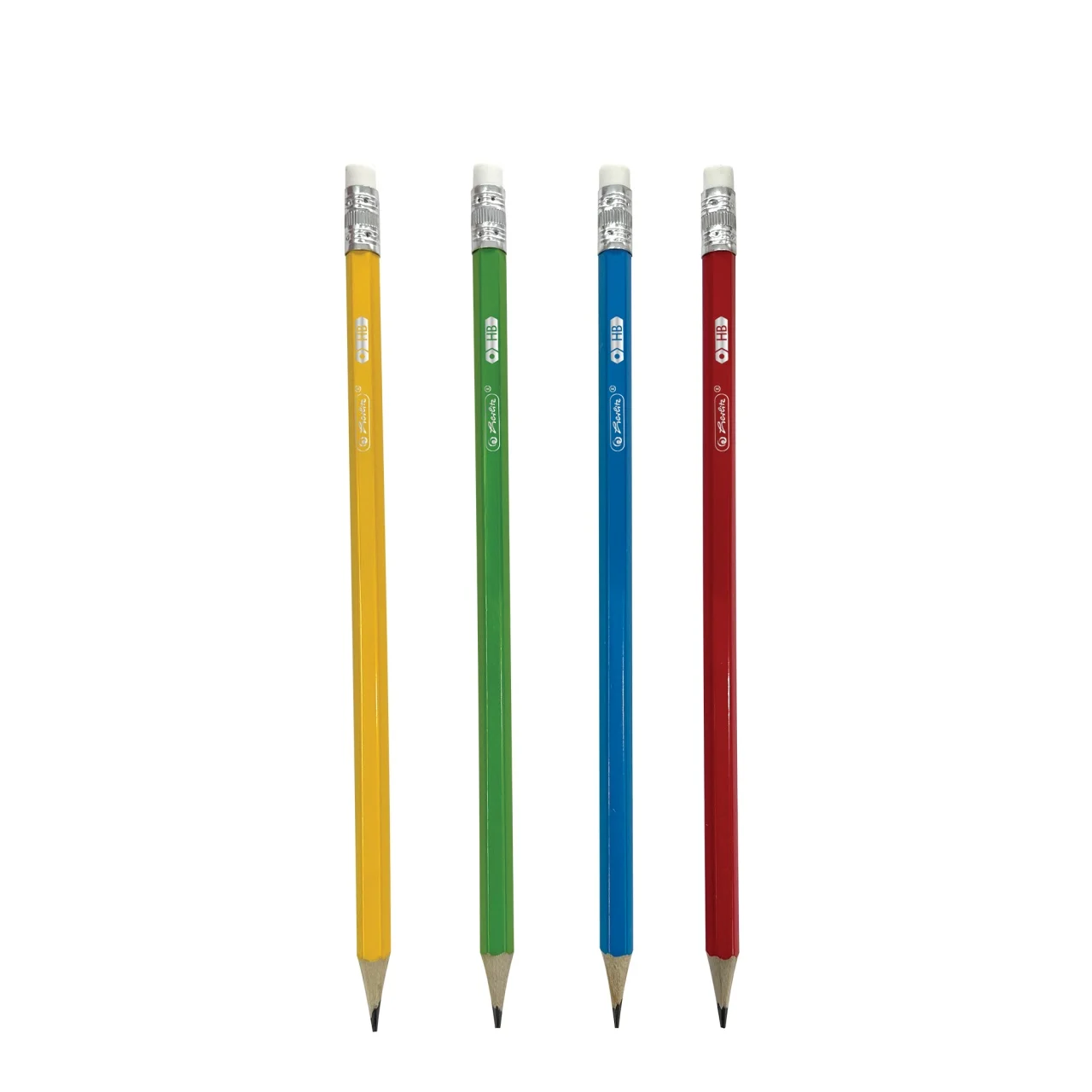 Creioane grafit HB hexagonale cu radiera 12 buc /set 2.2 mm Herlitz [1]