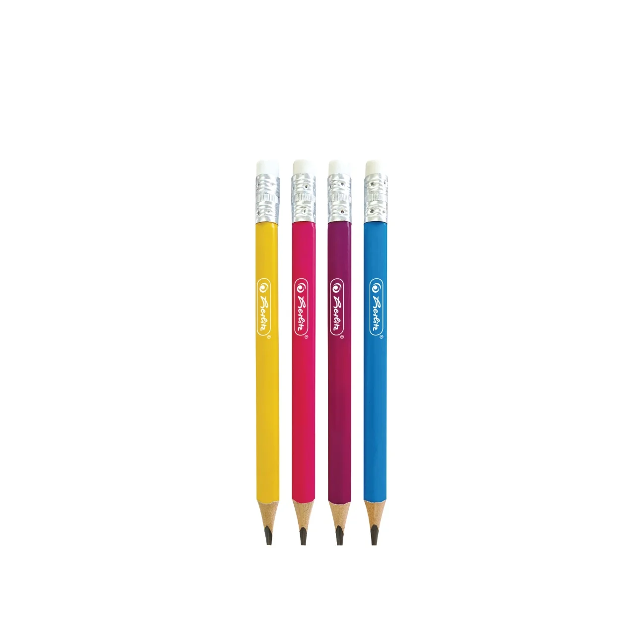 Creion grafit cu radiera Herlitz Jumbo 2B triunghiular 4 mm 12 buc /set [1]