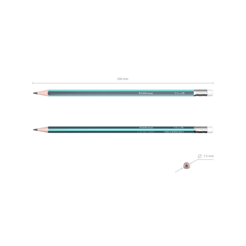 Creion grafit cu radiera sonata ErichKrause [3]