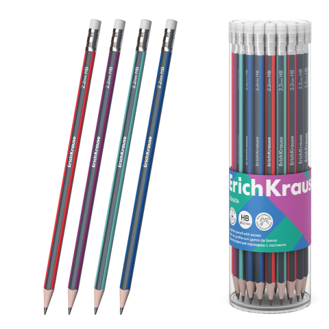 Creioane grafice - Creion grafit cu radiera sonata ErichKrause