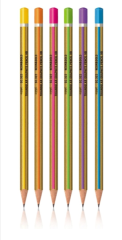 Creioane grafit S-Cool triunghiulare HB neon gold set 12 bucati /set [2]