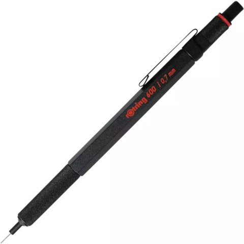 Rechizite școlare - Creion mecanic Rotring 600 negru 0.7 mm