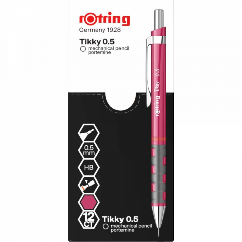 Creion mecanic 0.5mm Tikky 3 magenta Rotring [2]