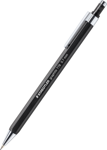 Instrumente de scris - Creion mecanic 0.7 mm negru Staedtler