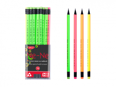 Creioane grafice - Creion negru cu radiera Ne-Ne Daco