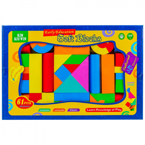 Jucării și jocuri - Cuburi EVA 61/set multicolor