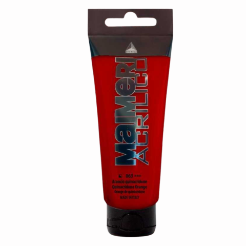 Noutăți Librăria Compas - Culoare acrilica Acrilico Maimeri 75 ml Quinacridone Orange