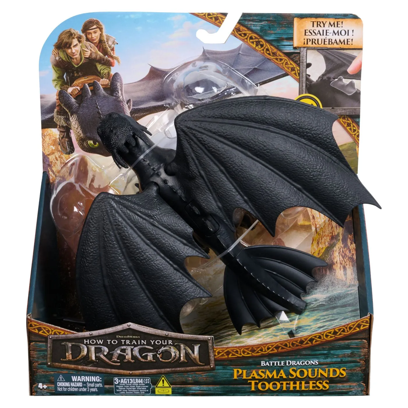 Jucării și jocuri - Cum sa iti dresezi dragonul. Lupta dragonilor - Figurina Dragon Toothless 26.5 cm
