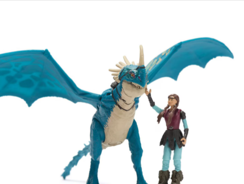 Set 2 figurine How to Train Your Dragon Deadly Nadder si Astrid [1]