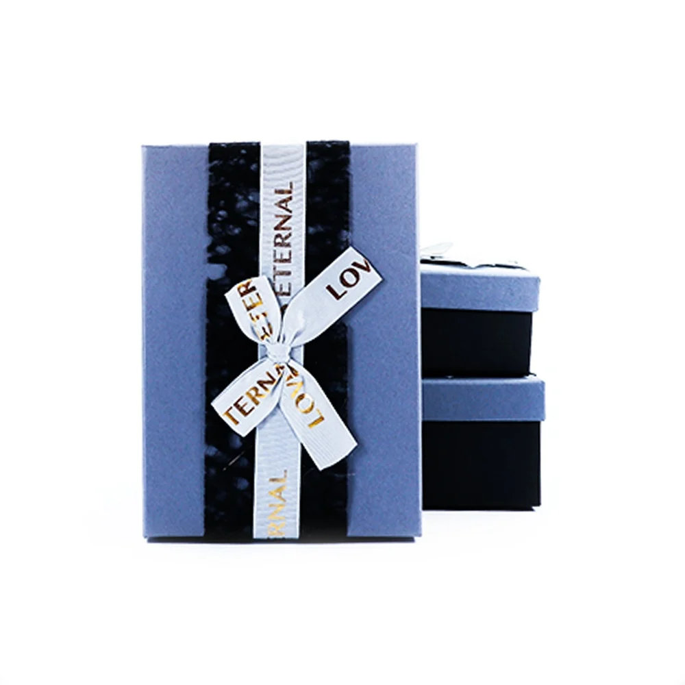Cutii pentru cadouri - Set 3 Cutii cadou pliabile cu funda Eternal Love - Karmisee