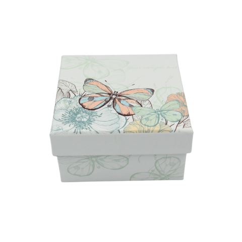 Cutie cadou patrata fluturi 9.5x9.5x5 cm [1]