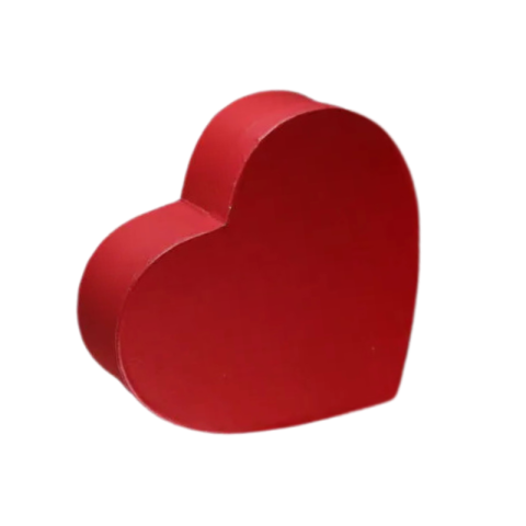 Cutii pentru cadouri - Cutie cadou inima din carton rosu 22 cm